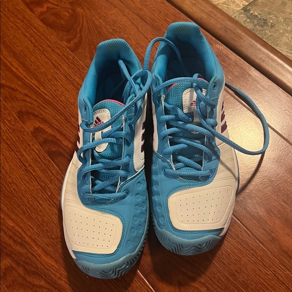 Blue and White Athletic tennis  Sneakers - Picture 2 of 4